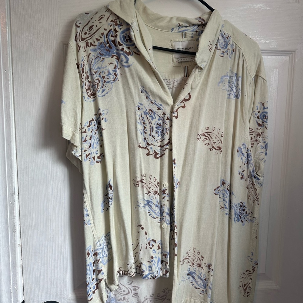 button down casual relaxed  shirt